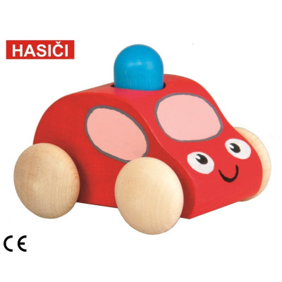 Pískací autíčko s majákem - 4 druhy