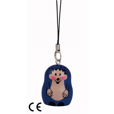 Klíčenka mini Ježek - dřevěná