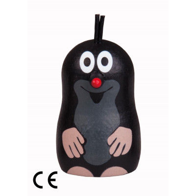 Magnet Krtek ,, smějící se,, - dřevěný
