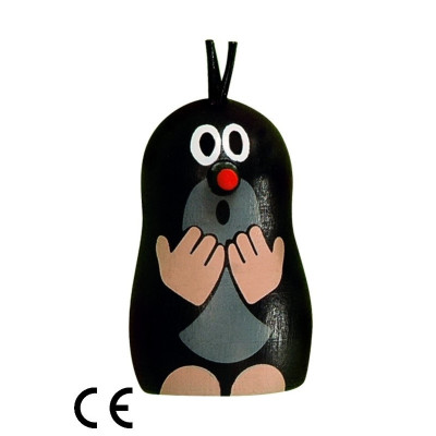 Magnet Krtek ,,udivený,, - dřevěný