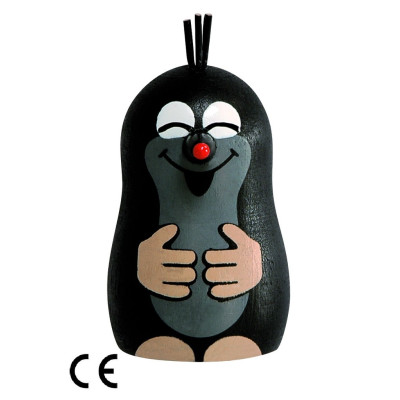 Magnet Krtek ,,řehtající se,, - dřevěný