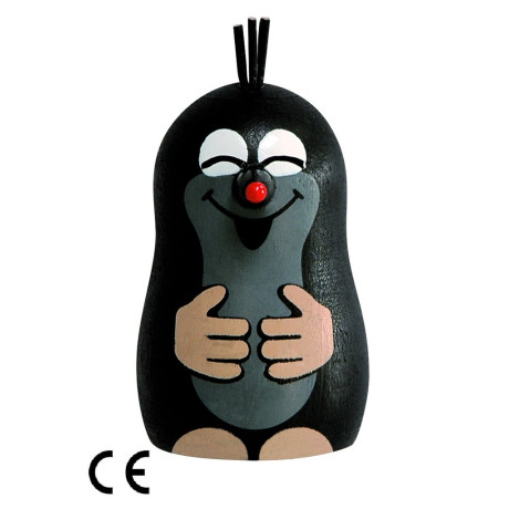 Magnet Krtek ,,řehtající se,, - dřevěný