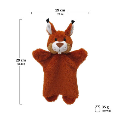 Maňásek Veverka - 29 cm, plyšová