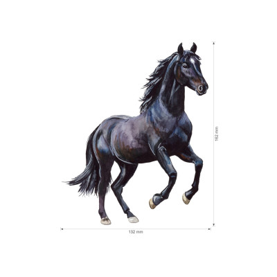 Nažehlovačka - Černý kůň, velikost M