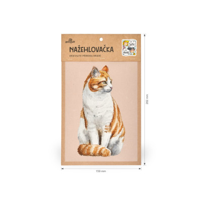 Nažehlovačka - Kočka rezavobílá, velikost M