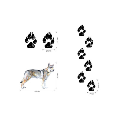 Nažehlovačka - československý vlčák, velkost M