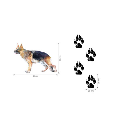 Nažehlovačka - Německý ovčák, velikost M