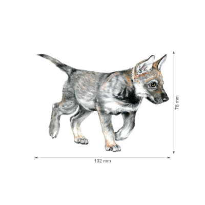 Nažehlovačka - Vlci, velikost S