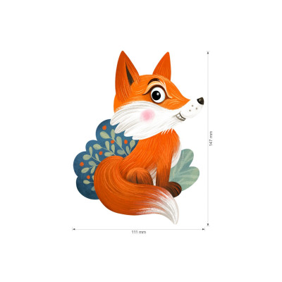 Nažehlovačka - Lišky, velikost L