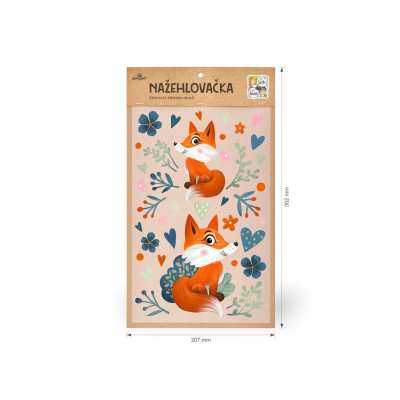 Nažehlovačka - Lišky, velikost L