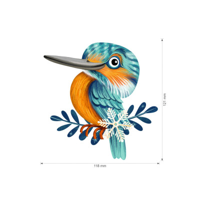 Nažehlovačka - Zimní Ledňáčci, velikost L