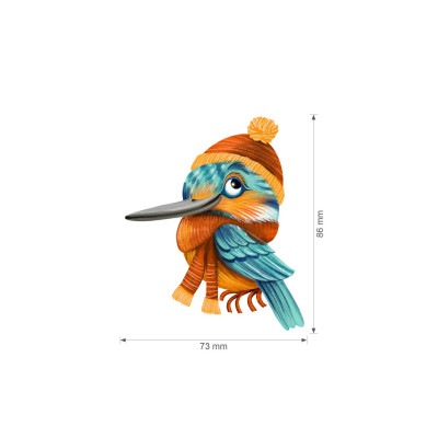 Nažehlovačka - Zimní Ledňáčci, velikost L