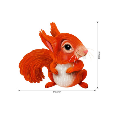 Nažehlovačka - Zimní veverky, velikost L