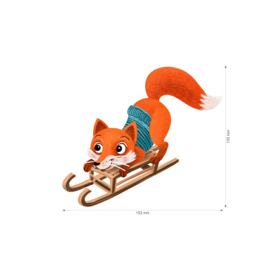 Nažehlovačka - Zimní Liška, velikost M