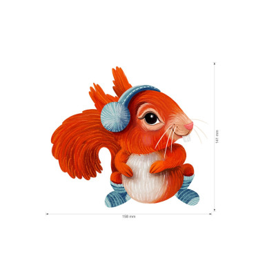 Nažehlovačka - Zimní veverka, velikost M