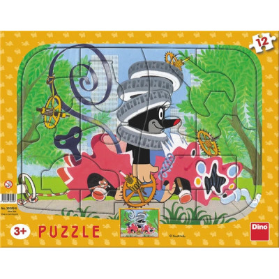 Deskové puzzle - Krtek opravář,  15 dílků